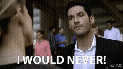 A Man In A Suit Is Saying I Would Never GIF