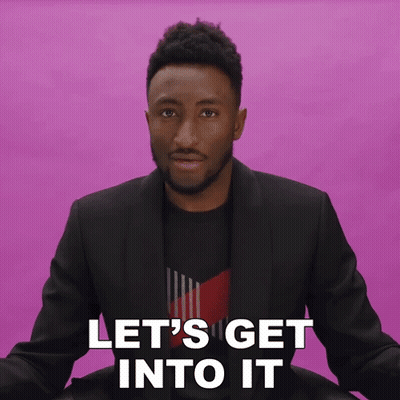 A Man In A Suit Is Saying " Let 'S Get Into It " GIF