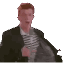 A Man In A Suit Is Singing Into A Microphone While Taking Off His Jacket . Sticker