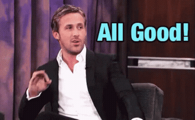 A Man In A Suit Is Sitting In A Chair With The Words All Good Behind Him GIF