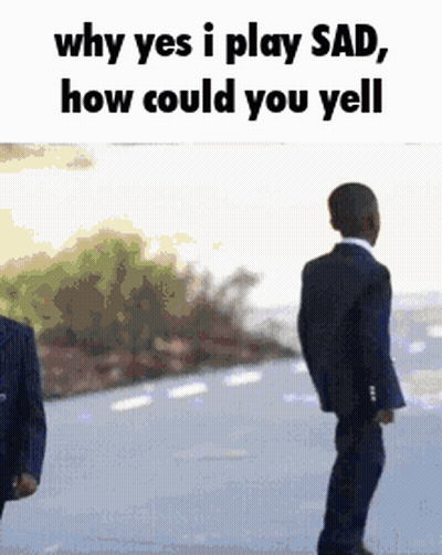 A Man In A Suit Is Standing Next To Another Man In A Suit On A Street . GIF