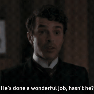 A Man In A Suit Says He 'S Done A Wonderful Job Has N't He GIF