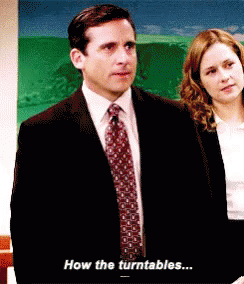 A Man In A Suit Says How The Turntables GIF