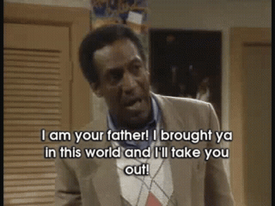 A Man In A Suit Says " I Am Your Father " GIF