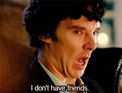 A Man In A Suit Says I Don 'T Have Friends GIF