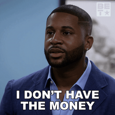 A Man In A Suit Says " I Don T Have The Money " GIF