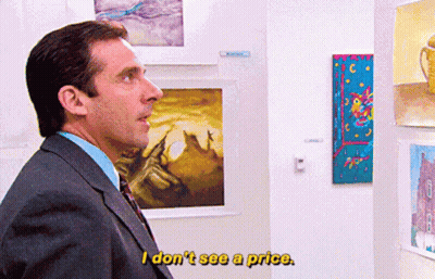 A Man In A Suit Says " I Don T See A Price " GIF