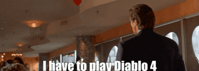 A Man In A Suit Says I Have To Play Diablo 4 In A Restaurant GIF
