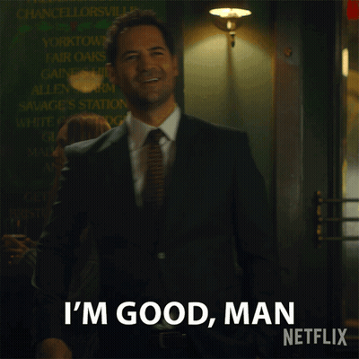A Man In A Suit Says I 'M Good Man GIF