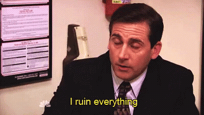 A Man In A Suit Says I Ruin Everything GIF