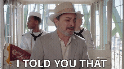 A Man In A Suit Says I Told You That GIF