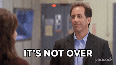 A Man In A Suit Says It 'S Not Over Peacock GIF