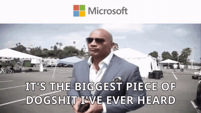 a man in a suit says it 's the biggest piece of dogshit he 's ever heard
