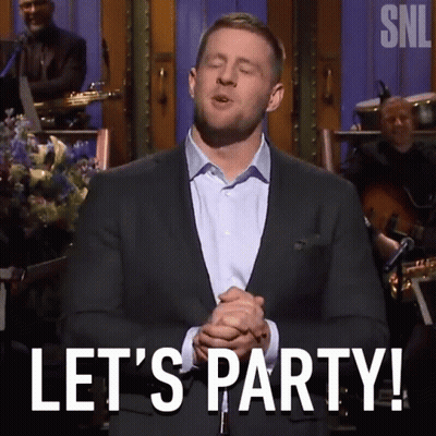 A Man In A Suit Says " Let 'S Party " GIF