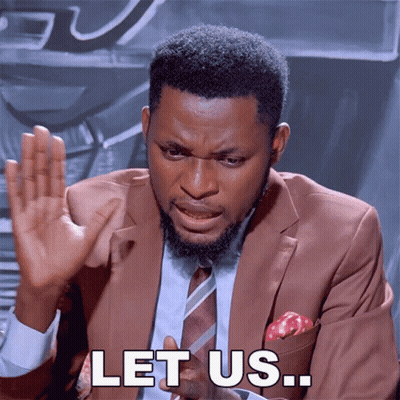 A Man In A Suit Says Let Us GIF