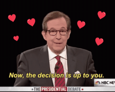 A Man In A Suit Says " Now The Decision Is Up To You " GIF