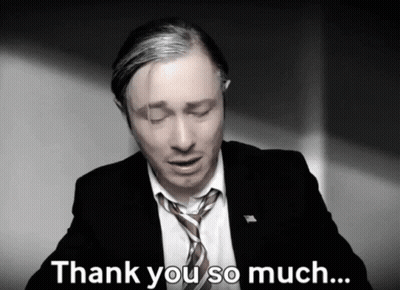 A Man In A Suit Says Thank You So Much GIF