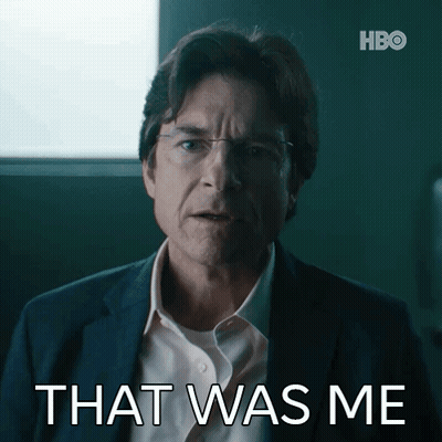 A Man In A Suit Says " That Was Me " GIF