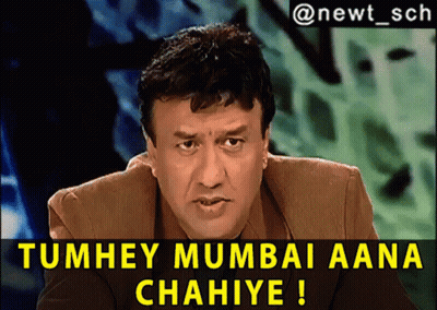 A Man In A Suit Says Tumhey Mumbai Aana Chahiye ! GIF