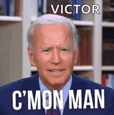 A Man In A Suit Says Victor C Mon Man GIF
