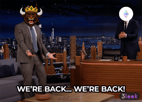 A Man In A Suit Says We 'Re Back On The Tonight Show With Jimmy Fallon GIF
