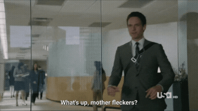 A Man In A Suit Says What 'S Up Mother Flickers GIF