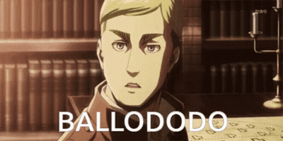 A Man In A Suit Stands In Front Of A Sign That Says Ballododo On It GIF