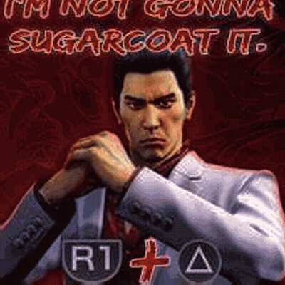 A Man In A Suit With The Words I 'M Not Gonna Sugarcoat It Written Above Him GIF