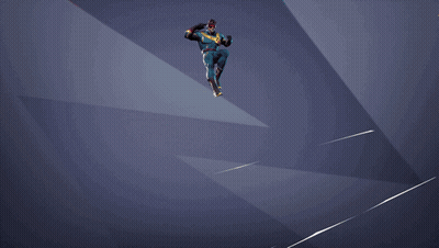 A Man In A Superhero Costume Is Holding A Sword In A Red Light . GIF