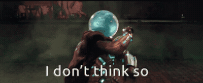 A Man In A Superhero Costume Is Surrounded By Green Smoke And Says I Don 'T Think So GIF
