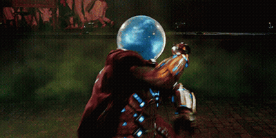 A Man In A Superhero Costume Is Surrounded By Green Smoke GIF