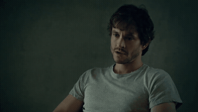 A Man In A T-Shirt Says Abigail Hobbs Doesn 'T Have Anyone GIF