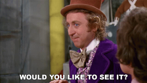 A Man In A Top Hat And Bow Tie Says Would You Like To See It GIF