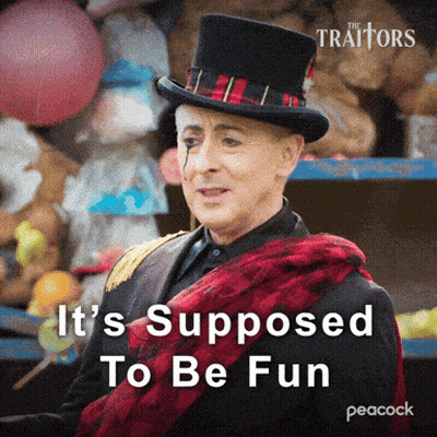 A Man In A Top Hat With The Words It 'S Supposed To Be Fun On The Bottom GIF