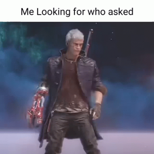 A Man In A Trench Coat Is Holding A Gun And A Sword . GIF