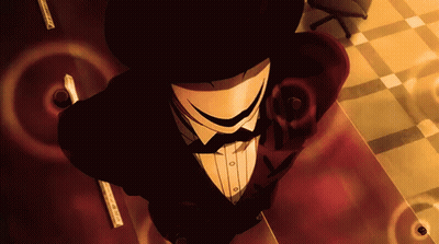 A Man In A Tuxedo And Top Hat Holds A Ruler GIF