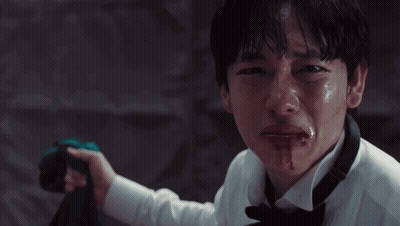 A Man In A Tuxedo Is Crying With The Words I 'Ll Do It Above Him GIF