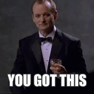 A Man In A Tuxedo Is Holding A Glass Of Whiskey And The Words `` You Got This '' . GIF