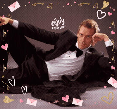 A Man In A Tuxedo Is Laying On The Floor With The Words Enjoy Your Day On The Bottom GIF