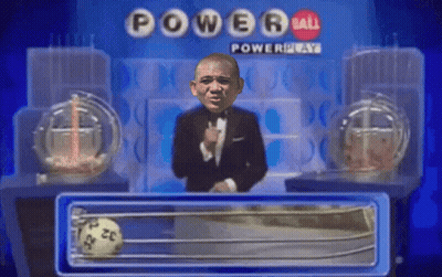 A Man In A Tuxedo Is On A Power Ball Show GIF