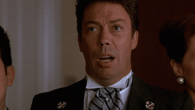 A Man In A Tuxedo Is Saying I 'M Terribly Sorry Sir But GIF