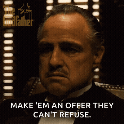 A Man In A Tuxedo Says Make Em An Offer They Can T Refuse GIF