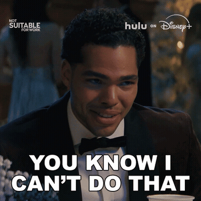 A Man In A Tuxedo Says You Know I Can T Do That GIF