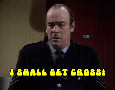 A Man In A Uniform Says I Shall Get Gross GIF