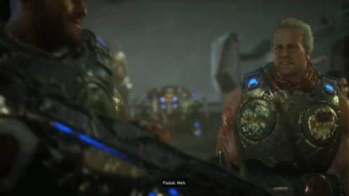 A Man In A Video Game Is Talking To Another Man And The Words " Padak Mah " Are Visible GIF