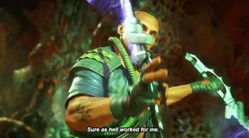 A Man In A Video Game Says Sure As Hell Worked For Me GIF