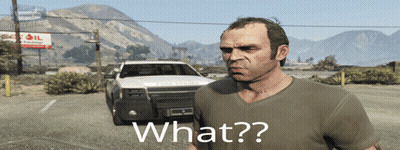 A Man In A Video Game Says " What " GIF