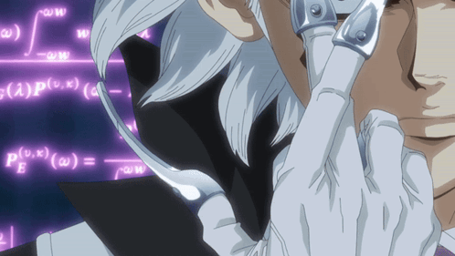 A Man In A White Glove Stands In Front Of A Screen With Mathematical Equations GIF