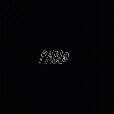 A Man In A White Jacket Has The Name Pablo Written On His Face GIF