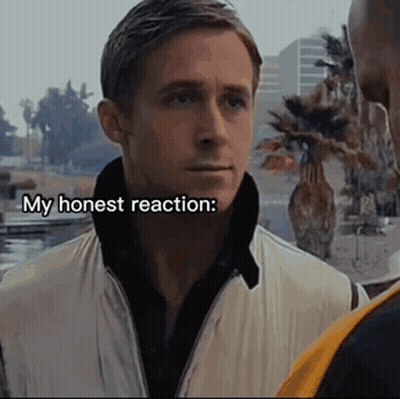 A Man In A White Jacket Is Talking To Another Man And Says My Honest Reaction GIF